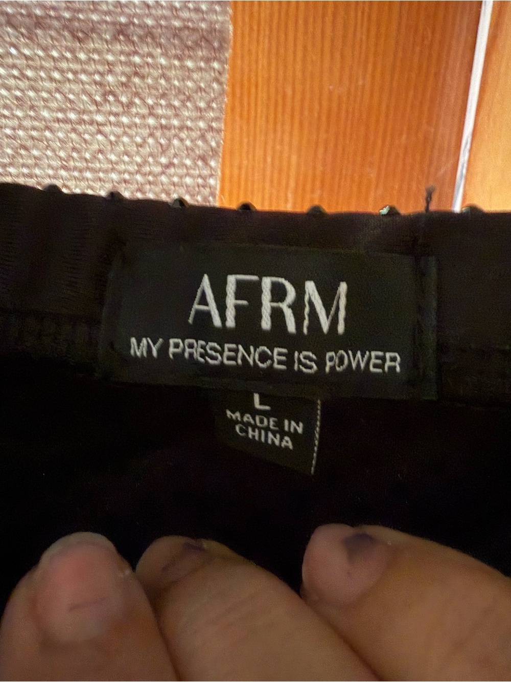 AFRM Black Rhinestone Maxi Skirt - Picture 3 of 4